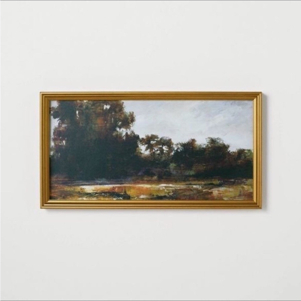Horizontal Landscape Framed Wall Art Canvas - Threshold with Studio McGee